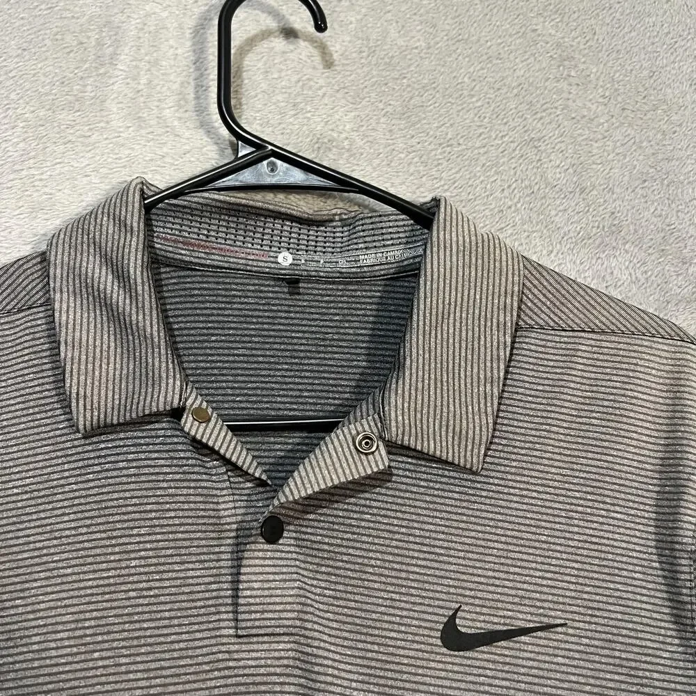 Ball State Cardinals Shirt Mens Small Nike Tiger Woods Dri Fit Golf Polo NCAA
